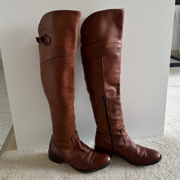 BROWN’S Italian Leather Over the Knee Boot Lavorazione Artigiana - Size 37 (6.5) - Picture 3 of 8